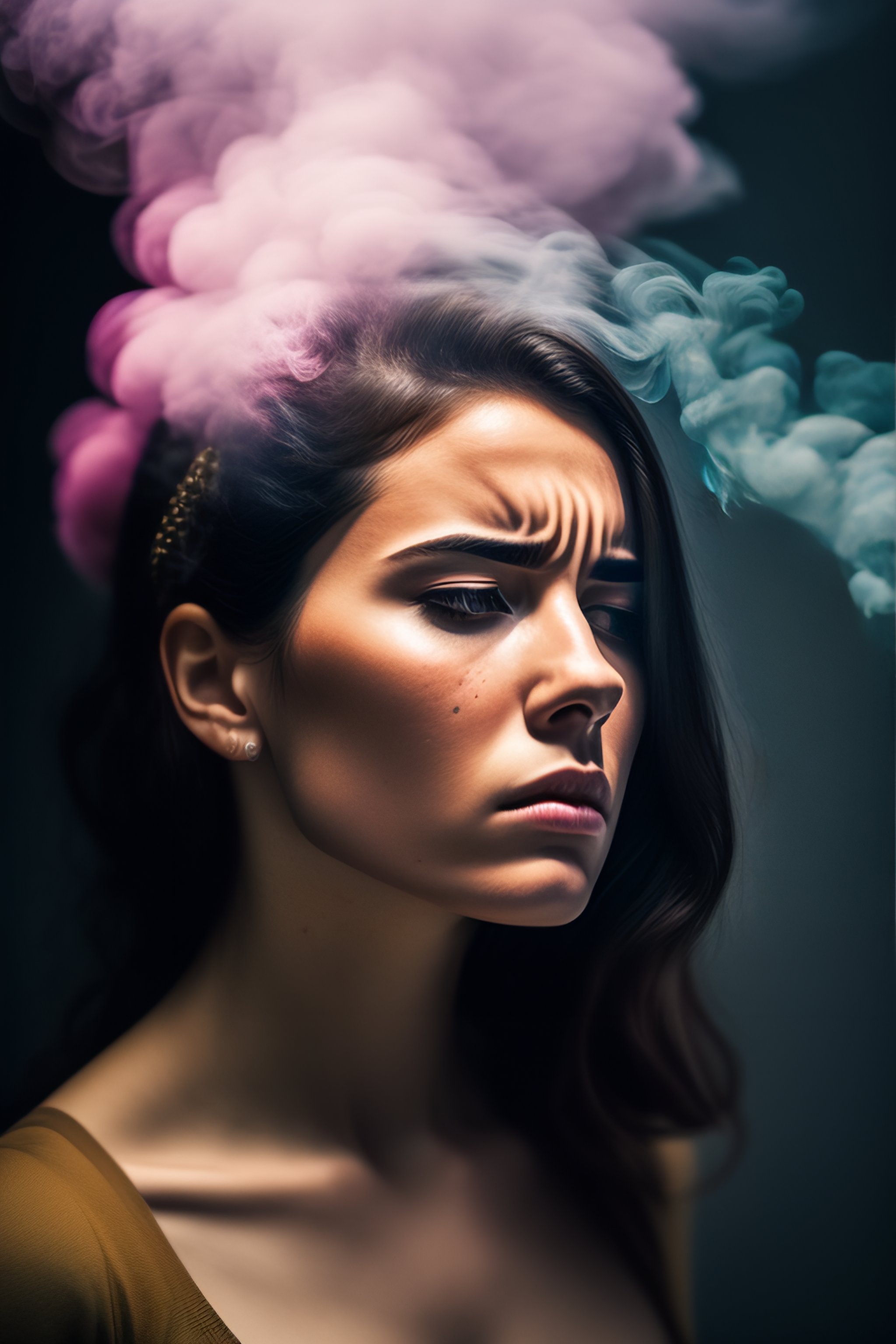 mujer que refleja ciertas expresiones.